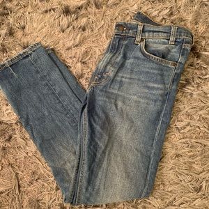 Levi’s medium wash straight leg jeans